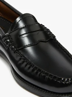 Online G.H.BASS Easy Weejuns Penny Love Note Loafers Leather Black
