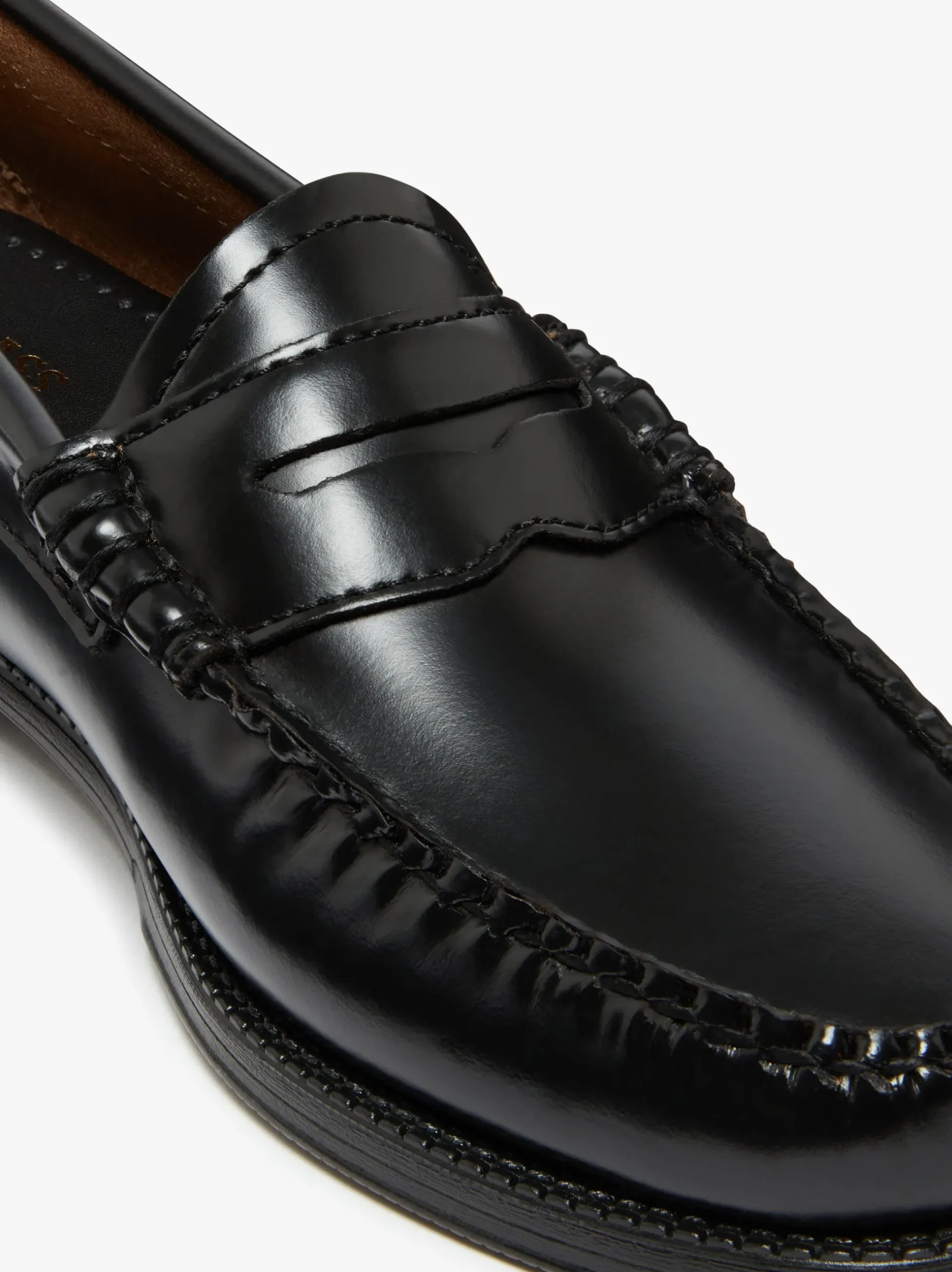 Online G.H.BASS Easy Weejuns Penny Love Note Loafers Leather Black
