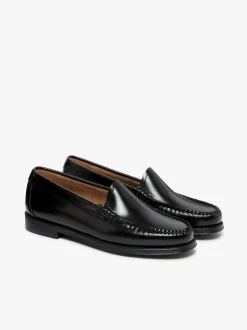 Hot G.H.BASS Easy Weejuns Venetian Loafers Leather Black