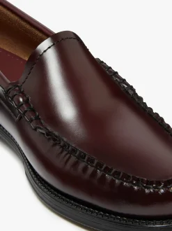 New G.H.BASS Easy Weejuns Venetian Loafers Leather Wine