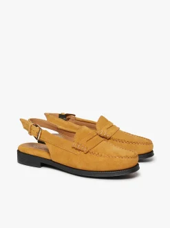 Best G.H.BASS Easy Weejuns Whitney Slingback Loafers Suede Tan