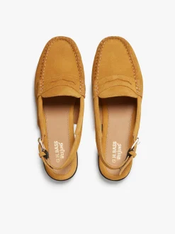 Best G.H.BASS Easy Weejuns Whitney Slingback Loafers Suede Tan