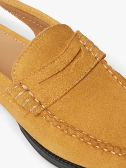 Best G.H.BASS Easy Weejuns Whitney Slingback Loafers Suede Tan