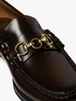 G.H.BASS & Pop Easy Weejuns Lincoln Loafers Leather Chocolate