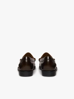 G.H.BASS & Pop Easy Weejuns Lincoln Loafers Leather Chocolate