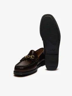 G.H.BASS & Pop Easy Weejuns Lincoln Loafers Leather Chocolate
