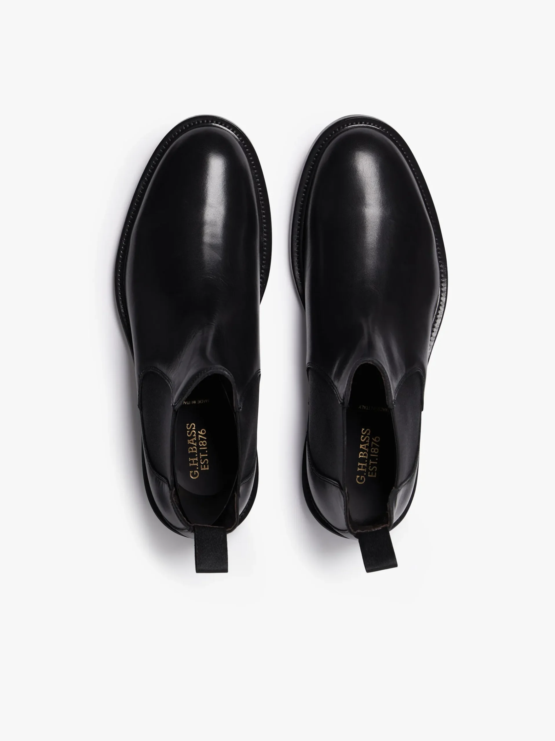 Best G.H.BASS Harrison Heritage Chelsea Boots Black Leather