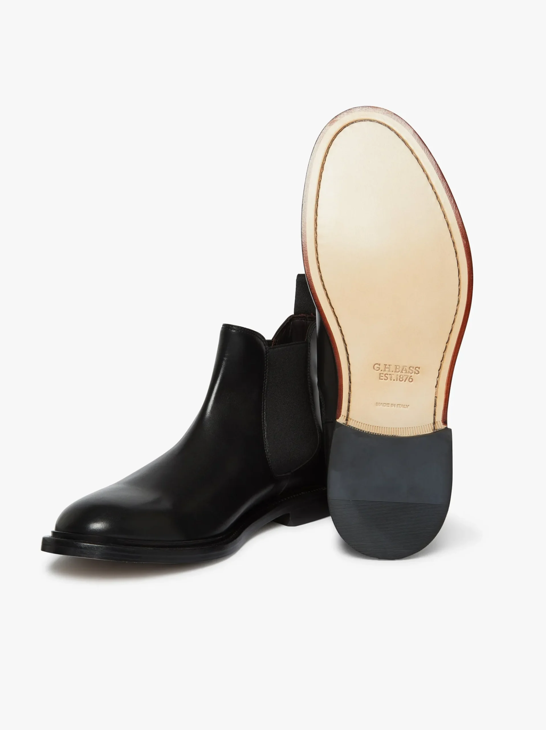 Best G.H.BASS Harrison Heritage Chelsea Boots Black Leather
