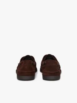Discount G.H.BASS Jetty II 2 Eye Boat Shoes Suede Chocolate
