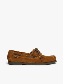 Online G.H.BASS Jetty II 2 Eye Boat Shoes Suede Mid Brown