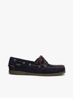Sale G.H.BASS Jetty II 2 Eye Boat Shoes Suede Navy