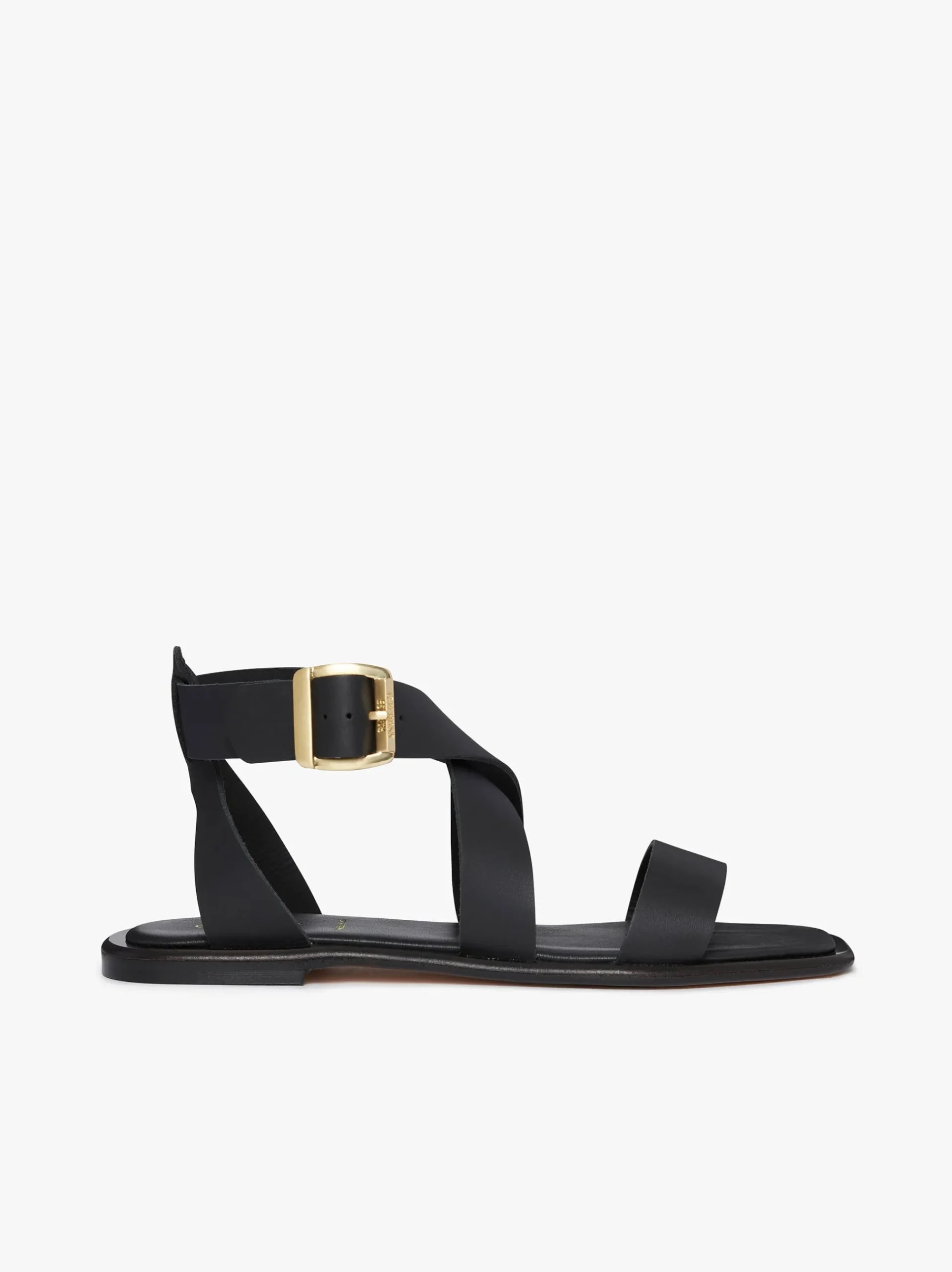 Online G.H.BASS Marina Ankle Strap Sandal Leather Black