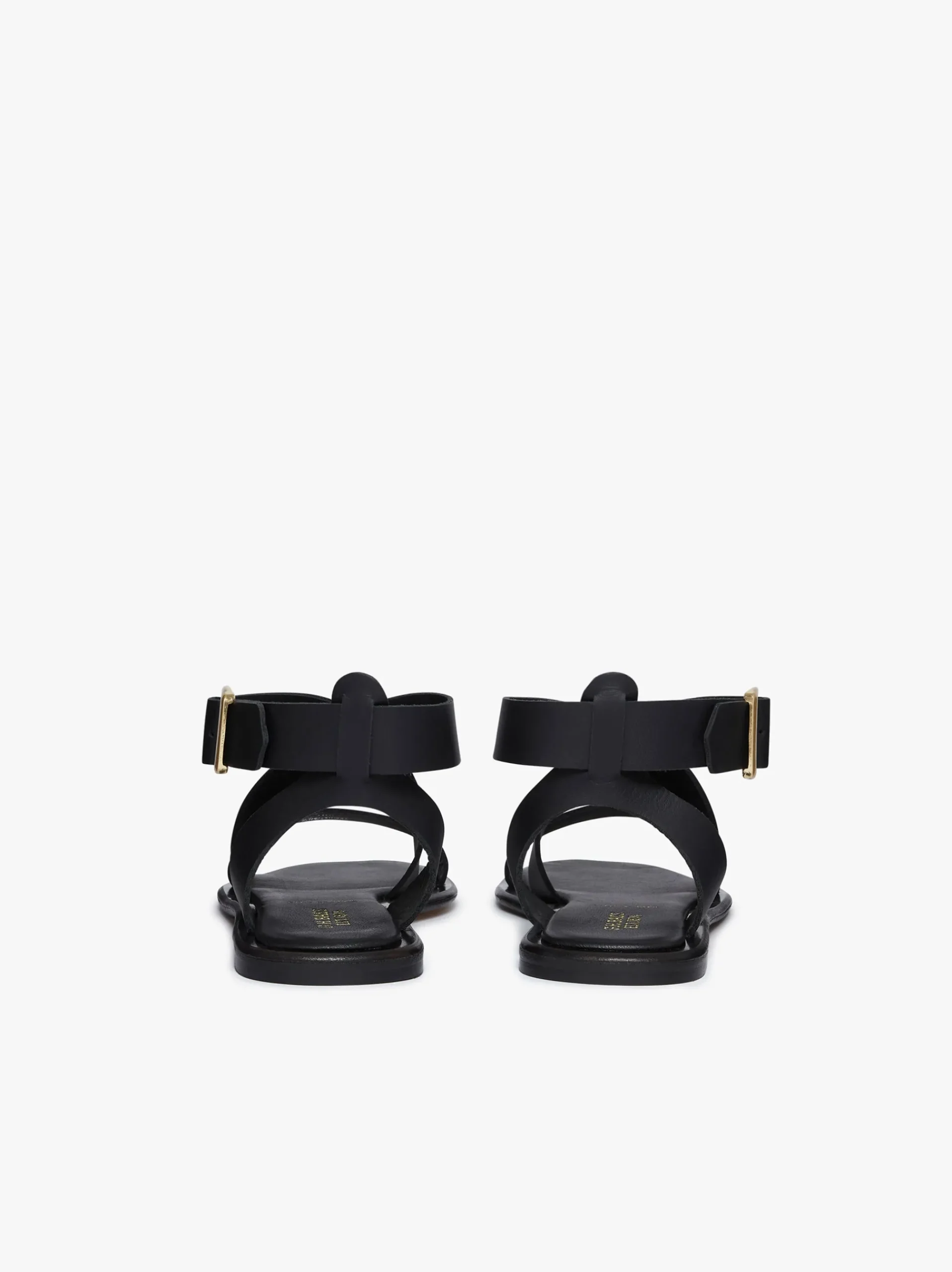Online G.H.BASS Marina Ankle Strap Sandal Leather Black