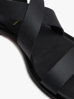 Online G.H.BASS Marina Ankle Strap Sandal Leather Black