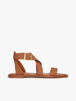 Discount G.H.BASS Marina Ankle Strap Sandal Leather Tan