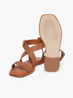 Discount G.H.BASS Marina Ankle Strap Sandal Leather Tan