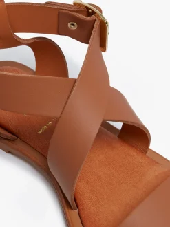 Discount G.H.BASS Marina Ankle Strap Sandal Leather Tan