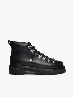 New G.H.BASS Mason Alpine Boots Tumbled Leather Black