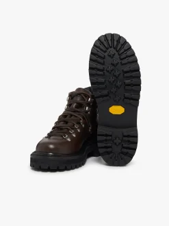 Outlet G.H.BASS Mason Alpine Boots Tumbled Leather Dark Brown