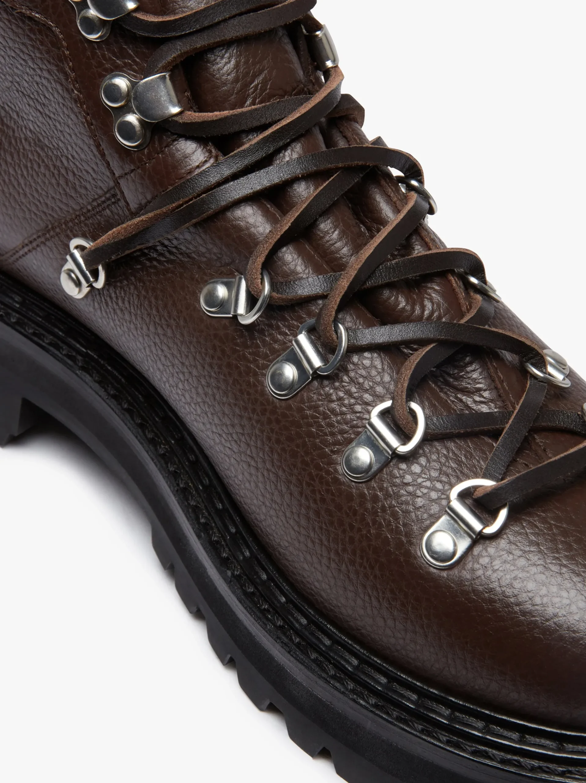 Outlet G.H.BASS Mason Alpine Boots Tumbled Leather Dark Brown