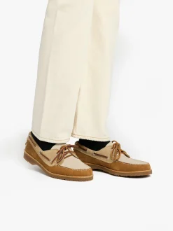 Hot G.H.BASS Mini Lug Hampton Tan and Oiled Suede Earth