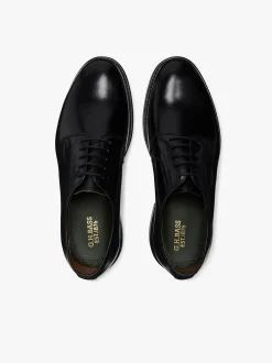 Discount G.H.BASS Monogram Derby Leather Black