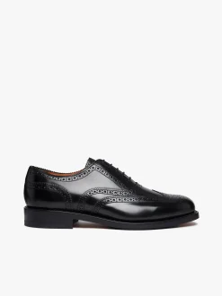 Online G.H.BASS Monogram Double Brogue Wingtip Leather Black