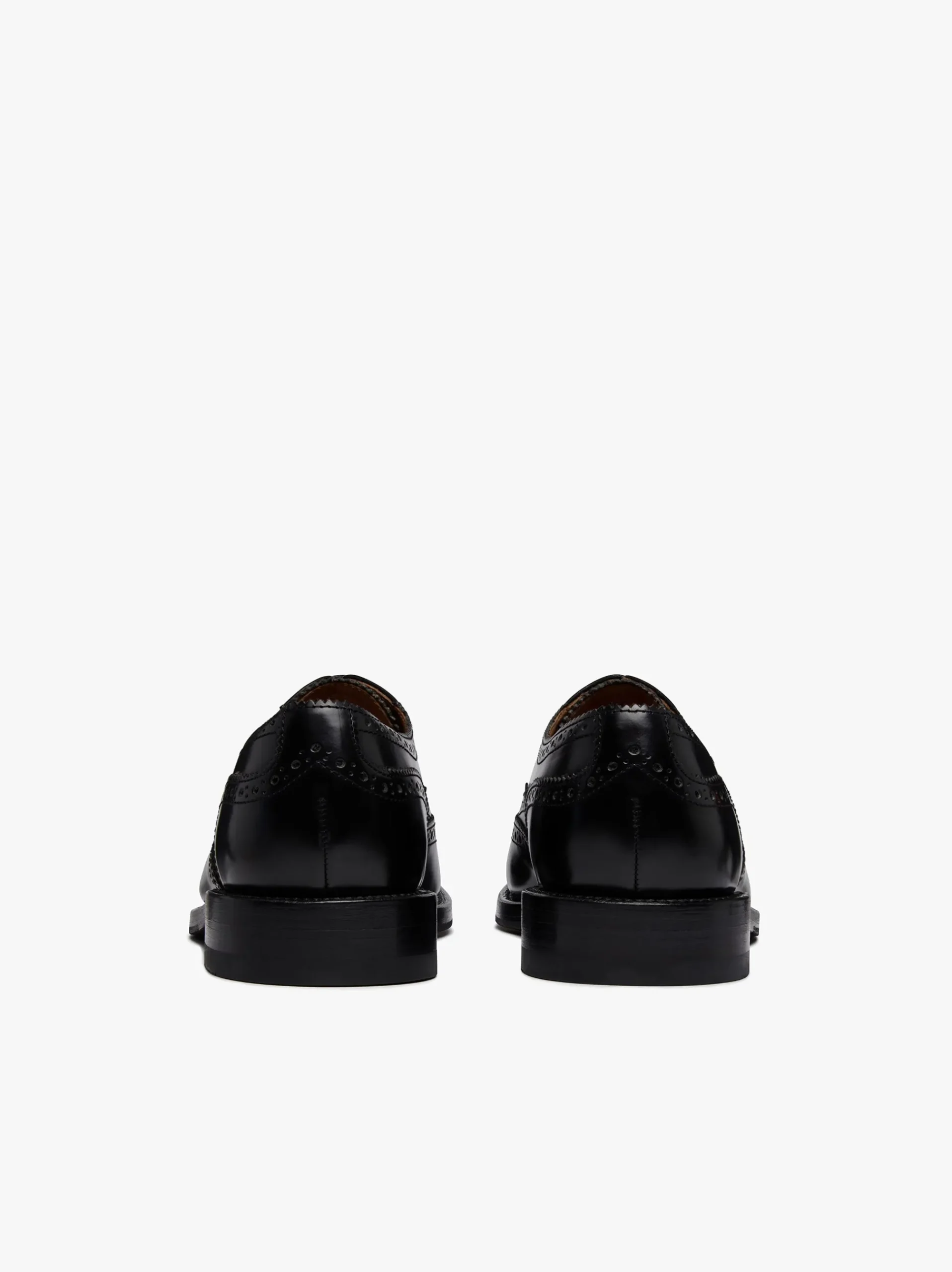Online G.H.BASS Monogram Double Brogue Wingtip Leather Black