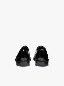 Outlet G.H.BASS Monogram Patent Derby Patent Leather Black
