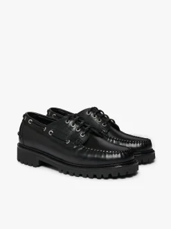 Hot G.H.BASS Ranger Camp Moc Leather Black