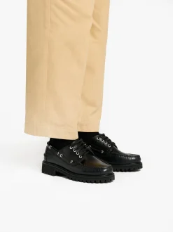 Hot G.H.BASS Ranger Camp Moc Leather Black