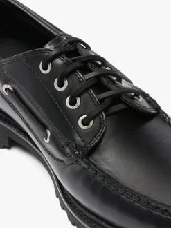 Hot G.H.BASS Ranger Camp Moc Leather Black