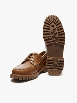 Discount G.H.BASS Ranger Camp Moc Leather Cognac