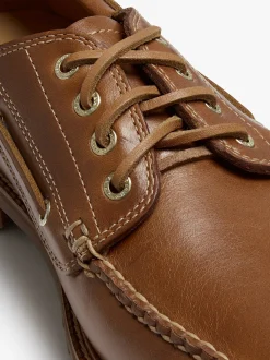 Discount G.H.BASS Ranger Camp Moc Leather Cognac