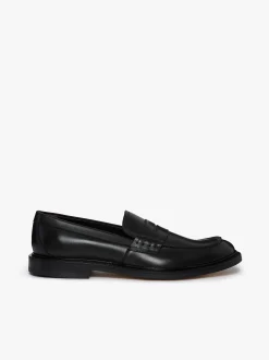 Hot G.H.BASS Stanford Penny Loafers Leather Black