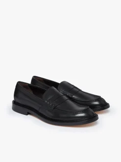 Hot G.H.BASS Stanford Penny Loafers Leather Black
