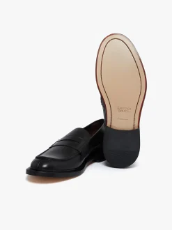 Hot G.H.BASS Stanford Penny Loafers Leather Black