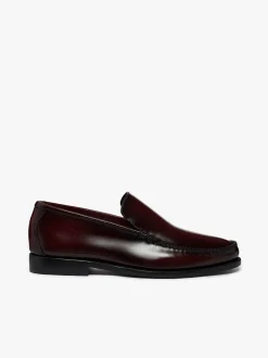 Hot G.H.BASS Weejuns Cobra Venetian Loafers Leather Wine