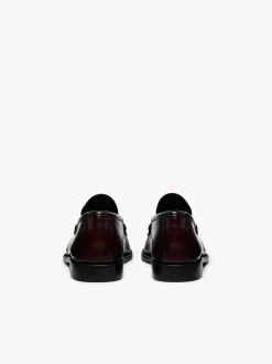 Hot G.H.BASS Weejuns Cobra Venetian Loafers Leather Wine