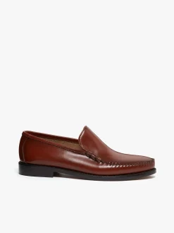 Discount G.H.BASS Weejuns Cobra Venetian Loafers Leather Smoke Paprika