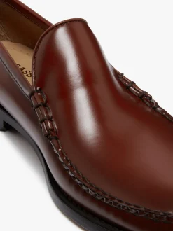 Discount G.H.BASS Weejuns Cobra Venetian Loafers Leather Smoke Paprika