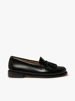 Outlet G.H.BASS Weejuns Estelle Brogue Tassel Loafers Leather Black