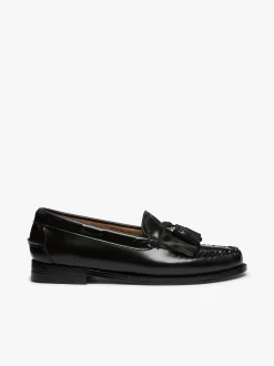 Best G.H.BASS Weejuns Esther Kiltie Tassel Loafers Leather Black