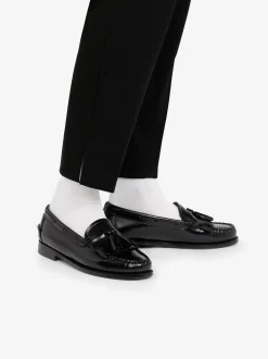 Best G.H.BASS Weejuns Esther Kiltie Tassel Loafers Leather Black