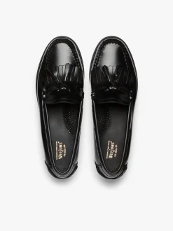 Best G.H.BASS Weejuns Esther Kiltie Tassel Loafers Leather Black