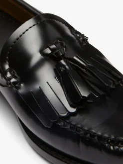 Best G.H.BASS Weejuns Esther Kiltie Tassel Loafers Leather Black