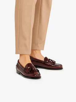 Online G.H.BASS Weejuns Esther Kiltie Tassel Loafers Leather Wine