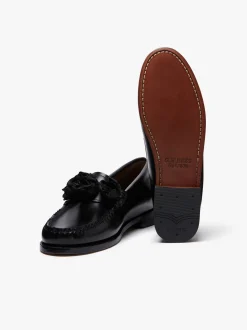Hot G.H.BASS Weejuns Flora Penny Loafers Black Leather