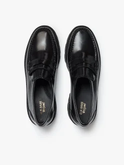 Online G.H.BASS Weejuns Grace Super Lug Penny Loafers Black Leather