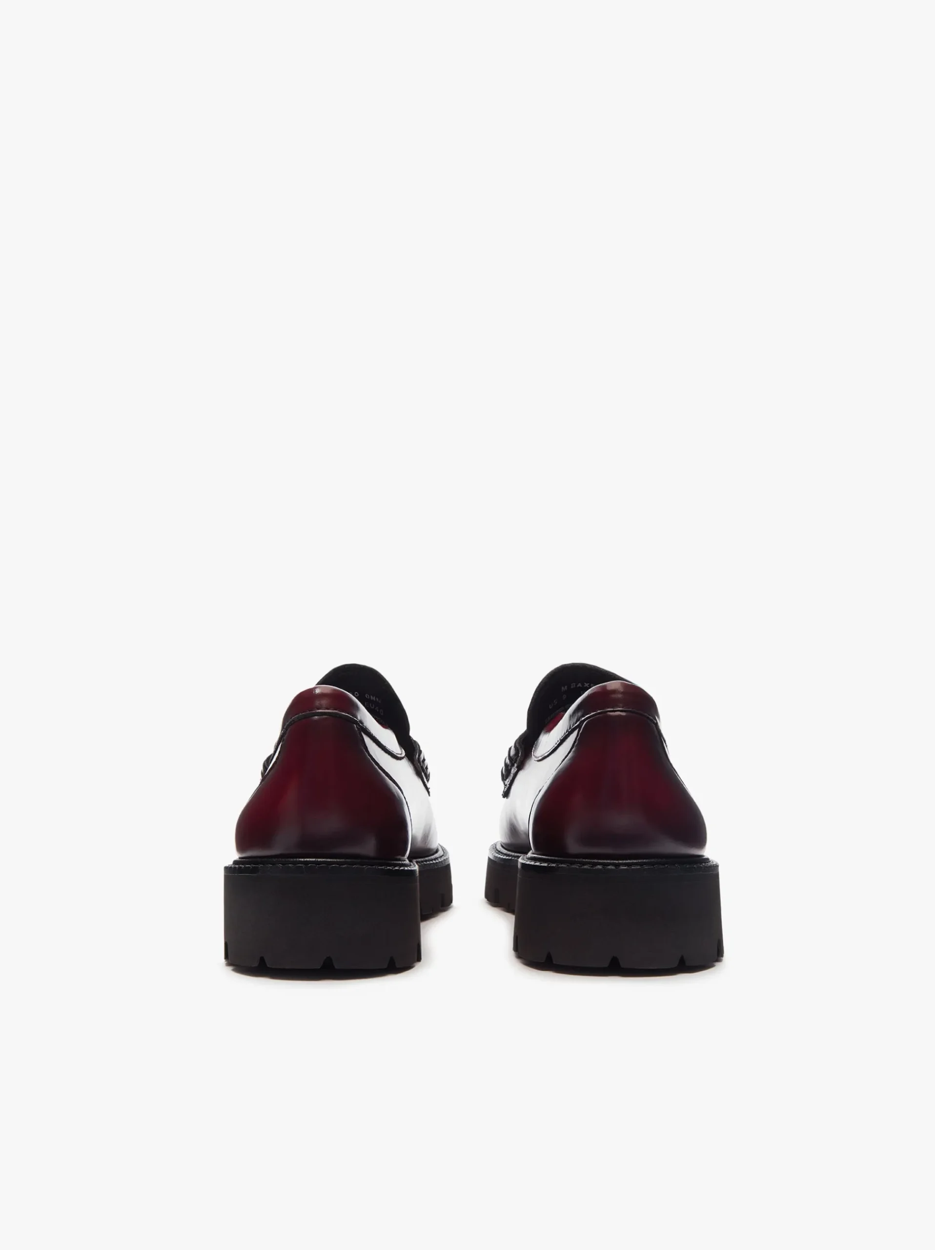 Discount G.H.BASS Weejuns Grace Super Lug Penny Loafers Leather Wine
